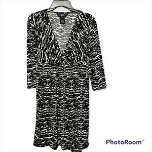 Black and white dress